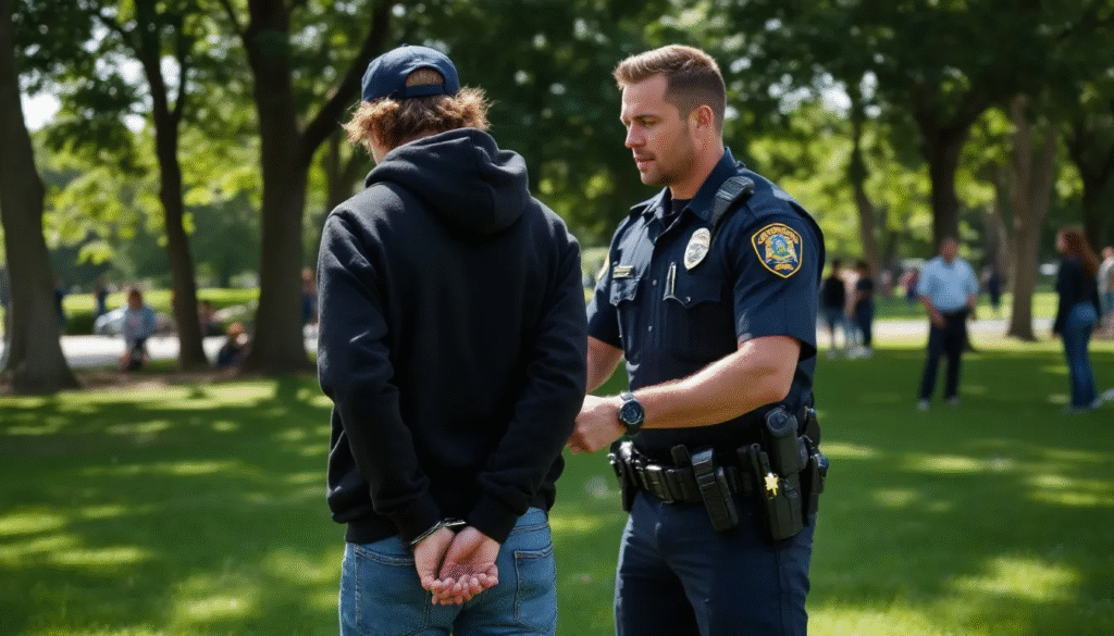 arrest for contributing to delinquency of a minor